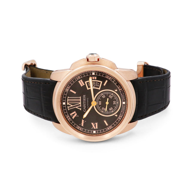 42mm Cartier 18k Rose Gold Calibre de Cartier Watch