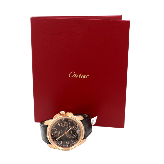 42mm Cartier 18k Rose Gold Calibre de Cartier Watch