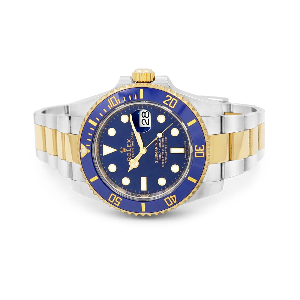 Rolex 40mm 18k Gold/Steel Submariner 116613LB Blue Dial
